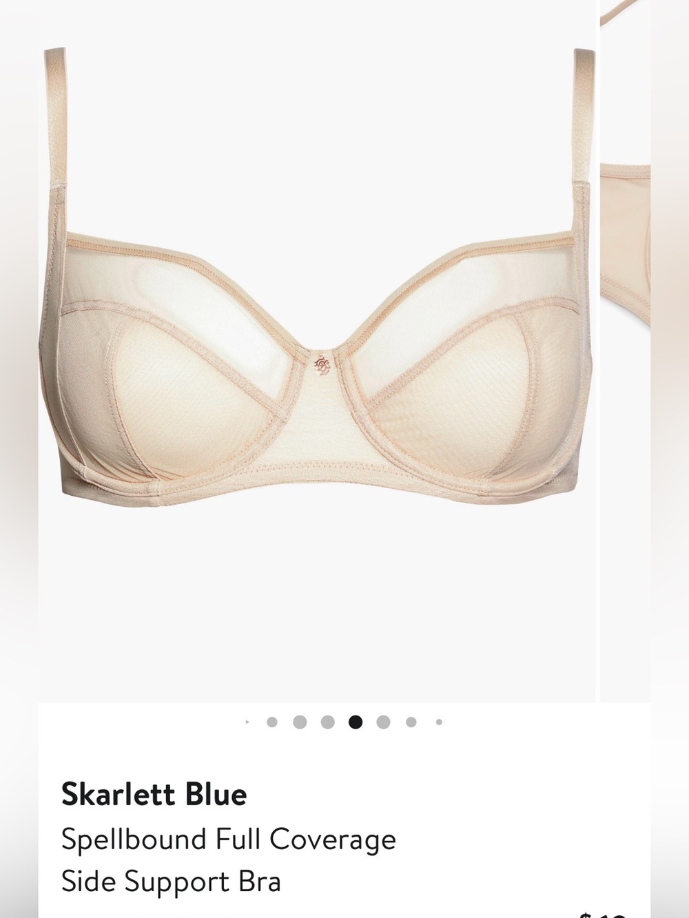 Skarlett Blue Sheer Full-Coverage Bra in Nude